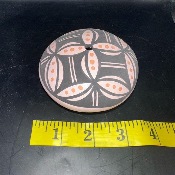 James Augustine Native American Acoma Pueblo Pottery Indian Seed Pot Clay Signed - Picture 5 of 6